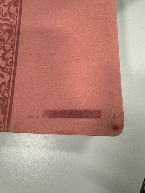 ONE-OF-A-KIND Peachy Pink Leathersoft | NKJV Prophecy Study Bible