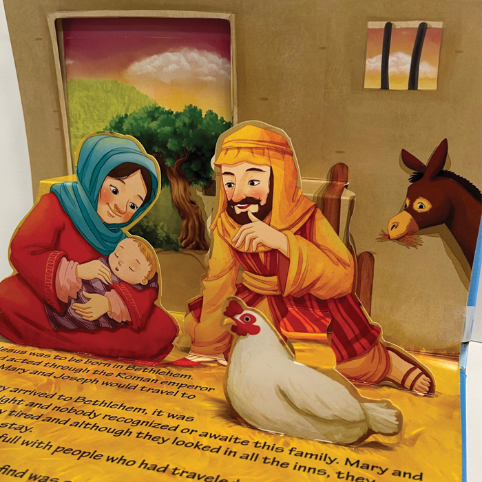 The Birth of Baby Jesus, Bible Stories Pop-Up Book by Safeliz Publishing