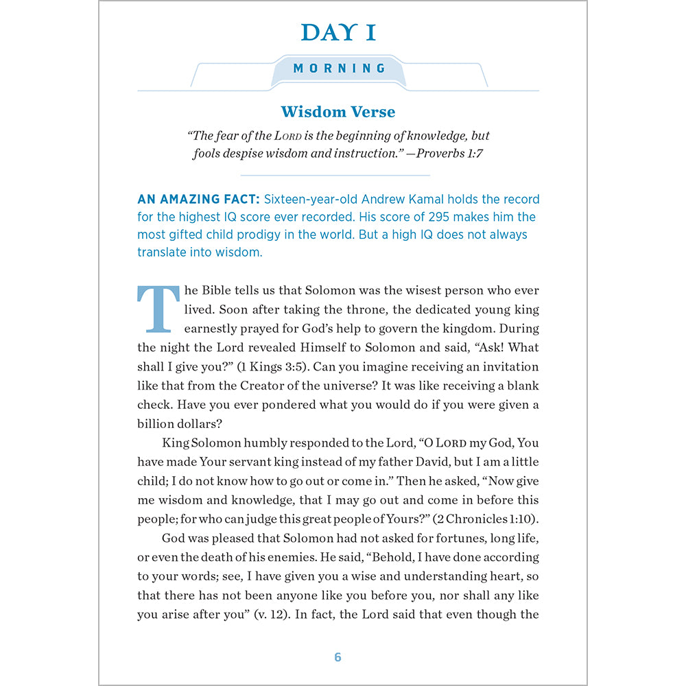 Wisdom for Life: A 31-Day Devotional in Proverbs by Doug Batchelor