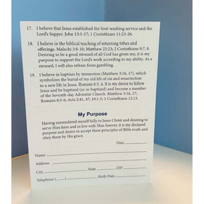 Baptismal Clearance Cards (Sold Individually)