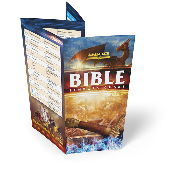 Bible Symbols Chart Foldout: Symbols and Numbers of the Bible by Amazi