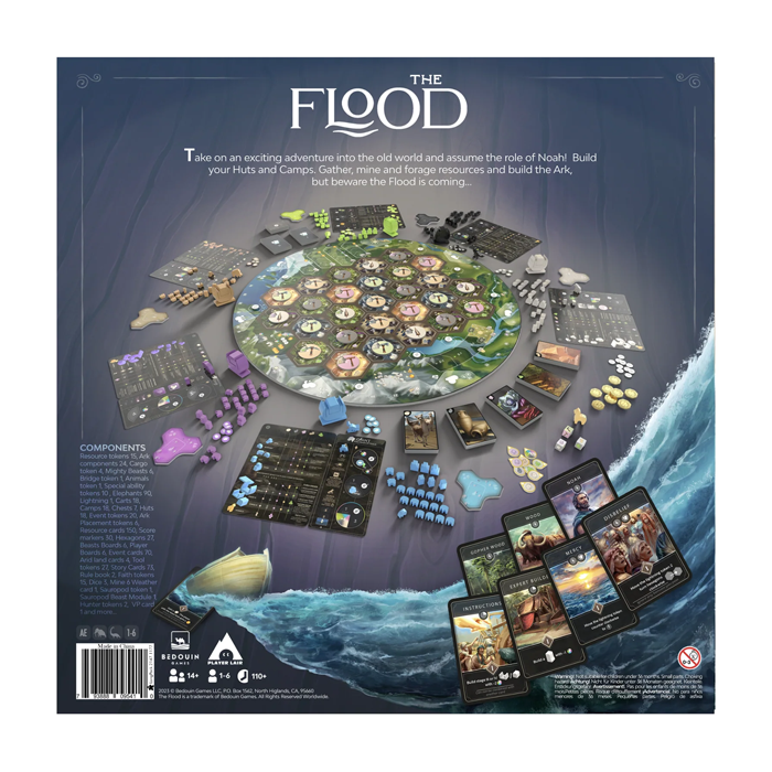 The Flood: Deluxe Big Box (Wooden Tokens) - Up to 6 Players