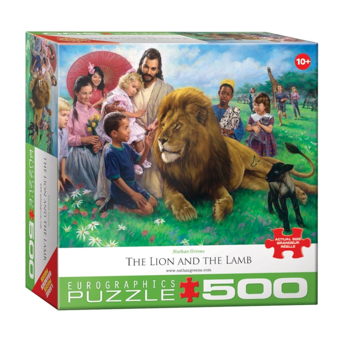 The Lion and the Lamb Puzzle by Nathan Greene  - 500 pieces