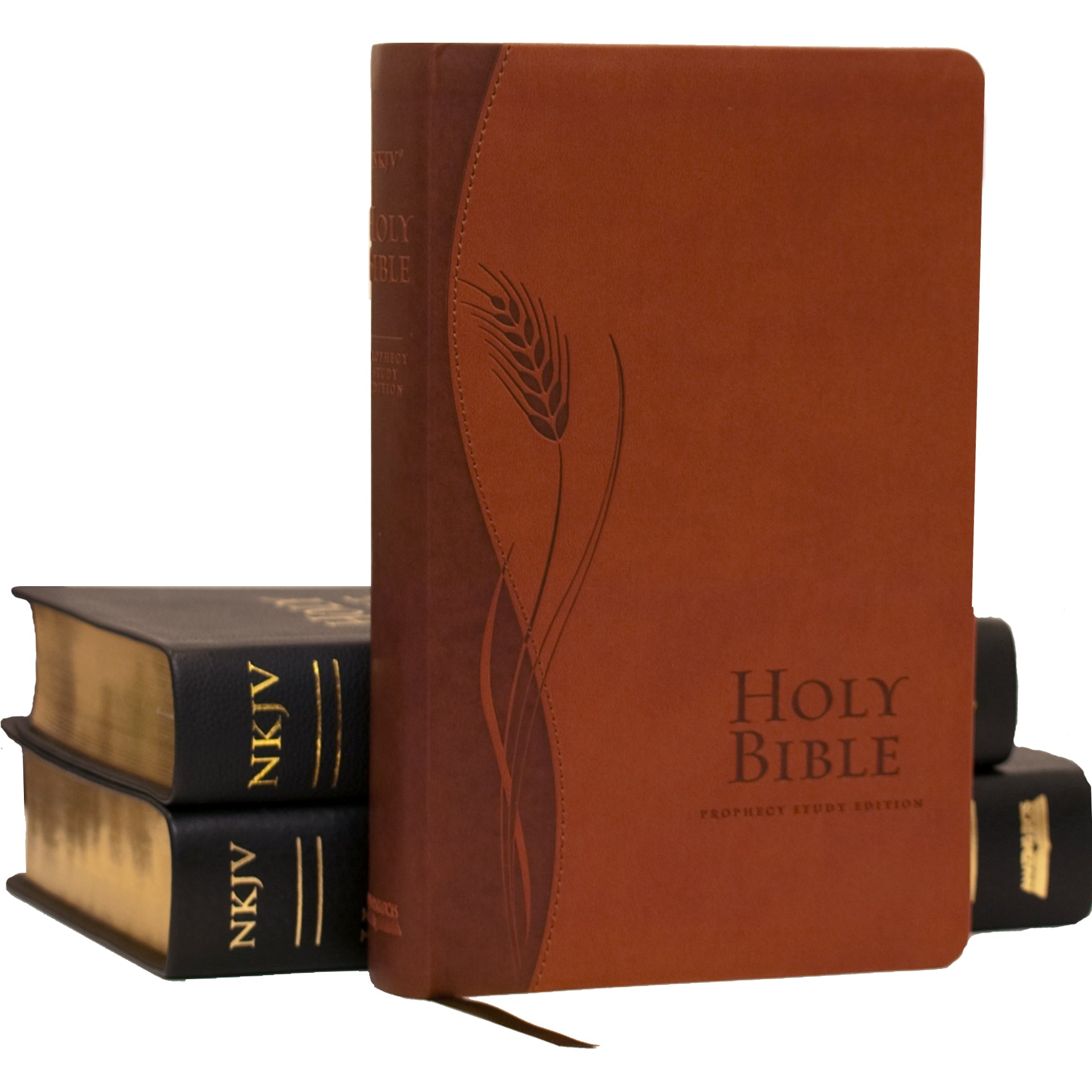 Clearance NKJV Prophecy Study Bible (Brown Leathersoft) by Amazing Facts